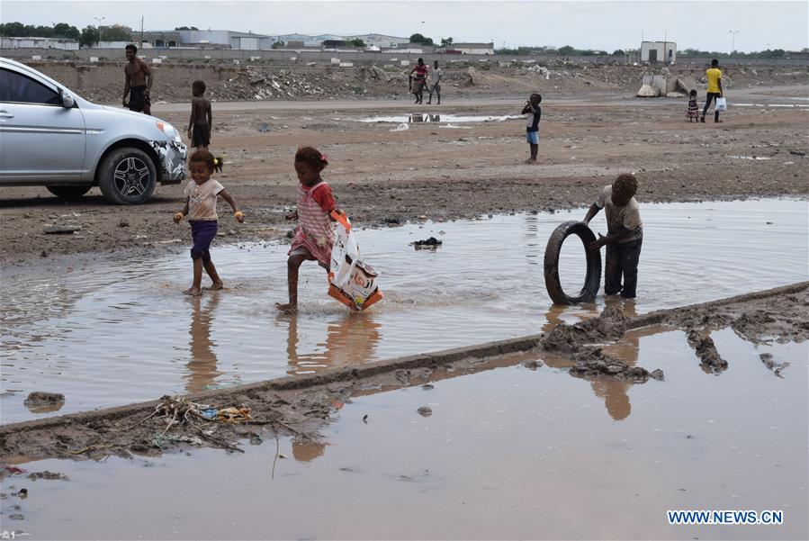 YEMEN-ADEN-DISPLACED PEOPLE-HEAVY RAIN