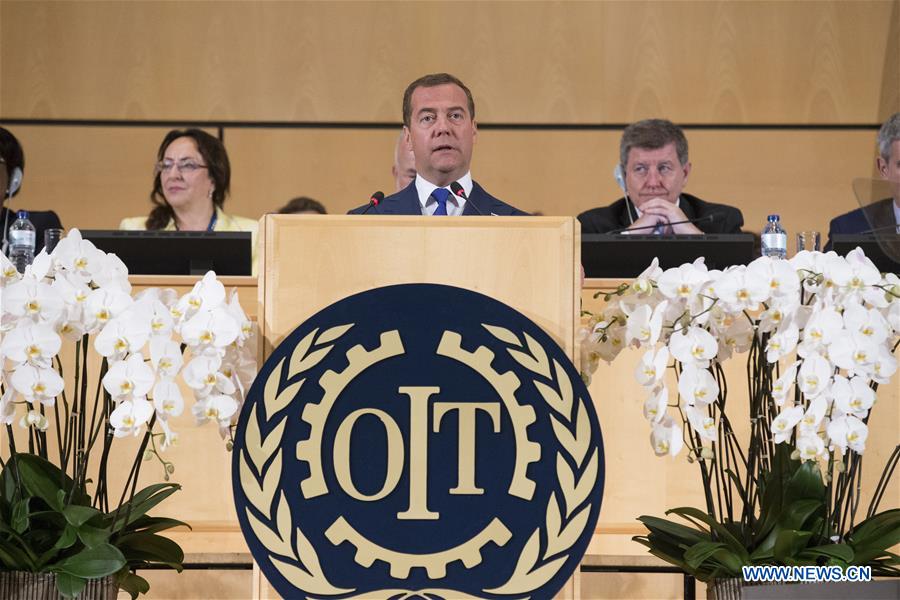 SWITZERLAND-GENEVA-ILO-CENTENARY SESSION-MEDVEDEV