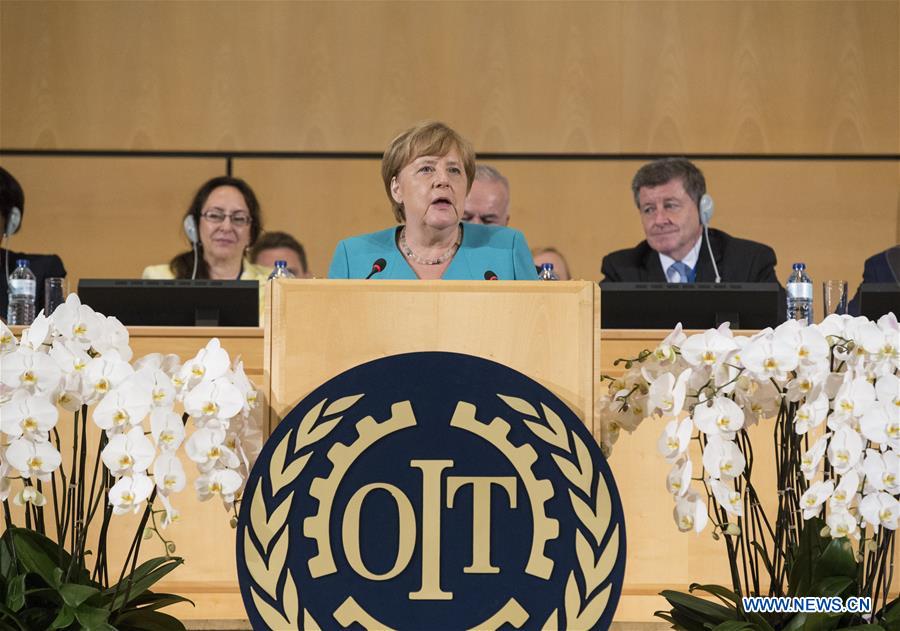 SWITZERLAND-GENEVA-INTERNATIONAL LABOUR CONFERENCE-MERKEL