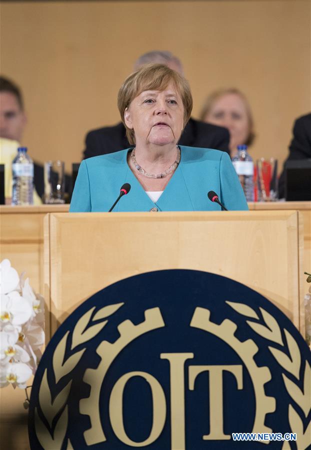 SWITZERLAND-GENEVA-INTERNATIONAL LABOUR CONFERENCE-MERKEL