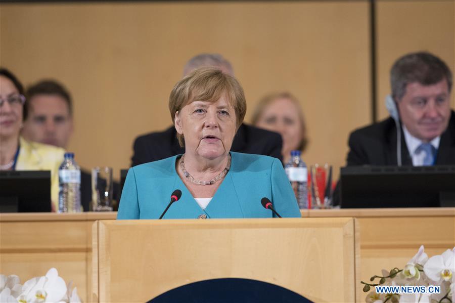 SWITZERLAND-GENEVA-INTERNATIONAL LABOUR CONFERENCE-MERKEL