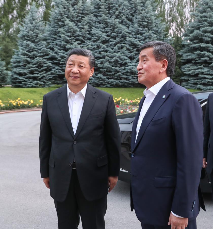 KYRGYZSTAN-BISHKEK-CHINA-PRESIDENTS-MEETING