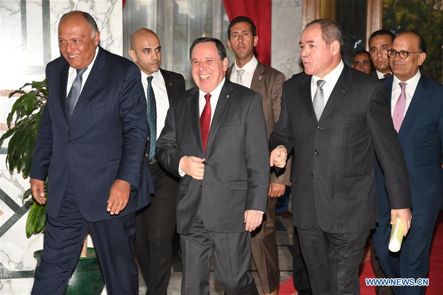 TUNISIA-TUNIS-EGYPT-ALGERIA-FM-MEETING