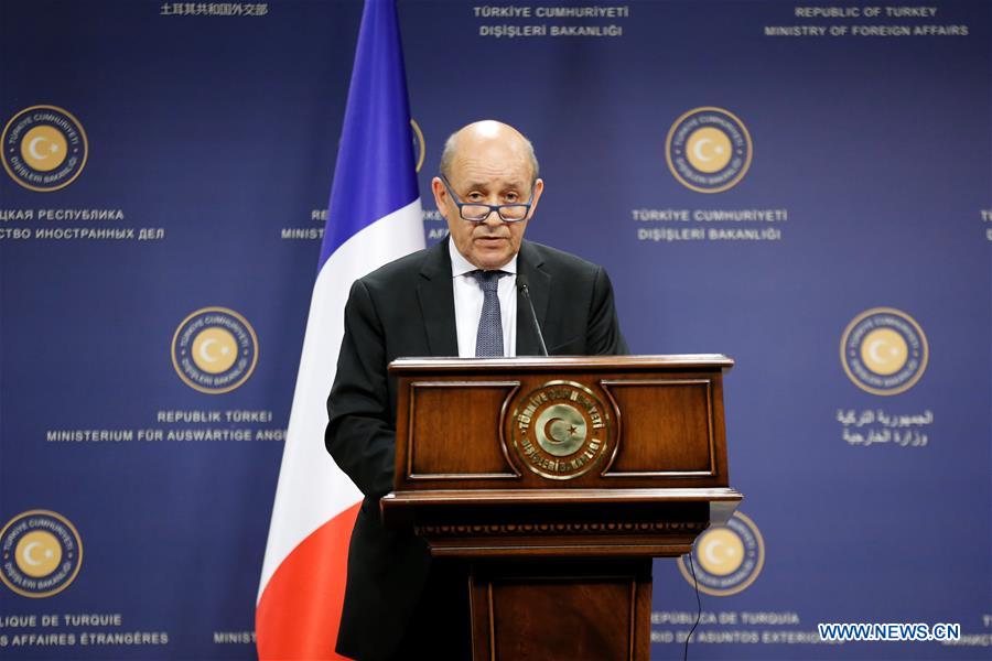 TURKEY-ANKARA-FRANCE-FM-MEETING