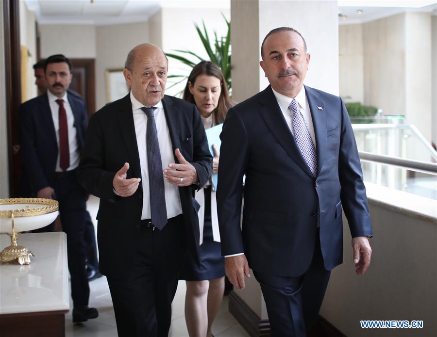 TURKEY-ANKARA-FRANCE-FM-MEETING