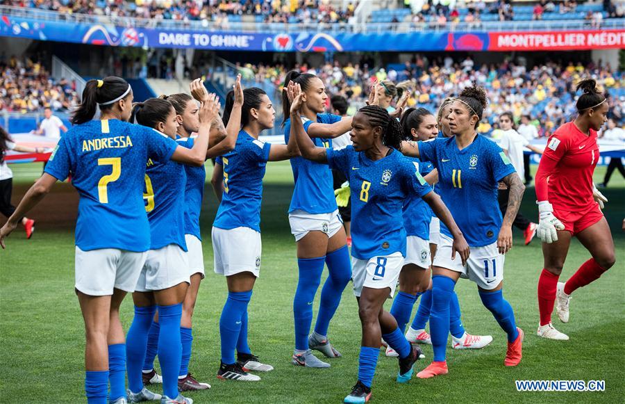 (SP)FRANCE-MONTPELLIER-2019 FIFA WOMEN'S WORLD CUP-GROUP C-BRAZIL VS AUSTRALIA
