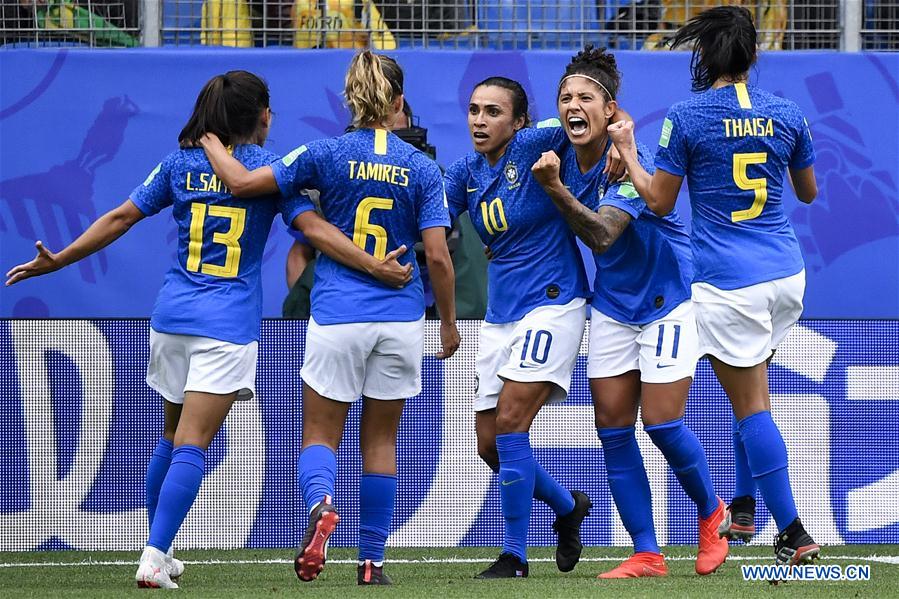 (SP)FRANCE-MONTPELLIER-2019 FIFA WOMEN'S WORLD CUP-GROUP C-BRAZIL VS AUSTRALIA