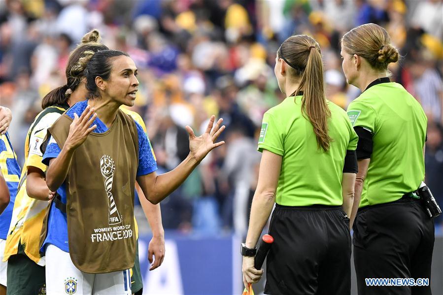 (SP)FRANCE-MONTPELLIER-2019 FIFA WOMEN'S WORLD CUP-GROUP C-BRAZIL VS AUSTRALIA