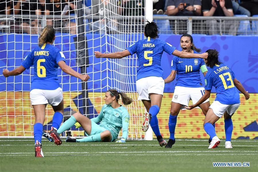 (SP)FRANCE-MONTPELLIER-2019 FIFA WOMEN'S WORLD CUP-GROUP C-BRAZIL VS AUSTRALIA