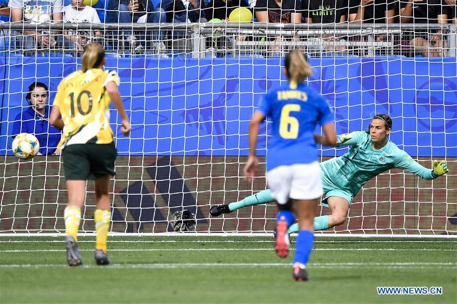 (SP)FRANCE-MONTPELLIER-2019 FIFA WOMEN'S WORLD CUP-GROUP C-BRAZIL VS AUSTRALIA