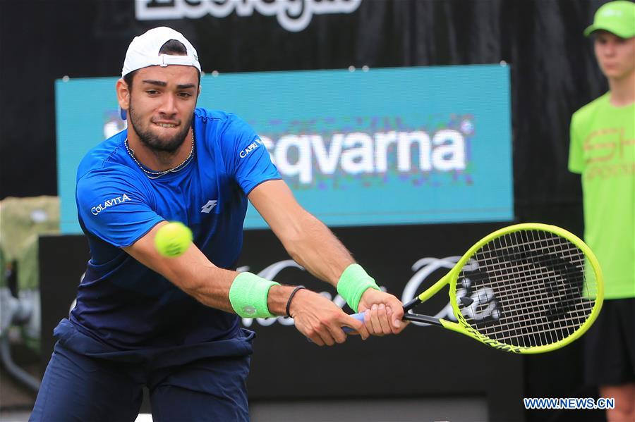(SP)GERMANY-STUTTGART-TENNIS-MERCEDES CUP-QUARTERFINALS-DENIS KUDLA VS MATTEO BERRETTINI