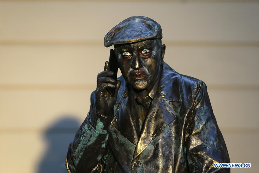ROMANIA-BUCHAREST-LIVING STATUES FESTIVAL