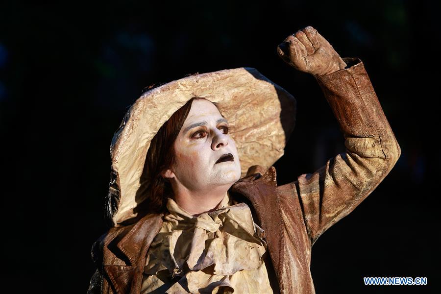 ROMANIA-BUCHAREST-LIVING STATUES FESTIVAL