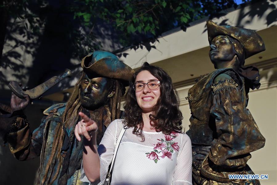ROMANIA-BUCHAREST-LIVING STATUES FESTIVAL