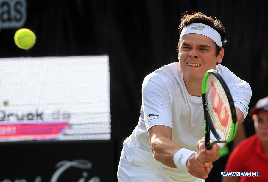(SP)GERMANY-STUTTGART-TENNIS-MERCEDES CUP-MARTON FUCSOVICS VS MILOS RAONIC