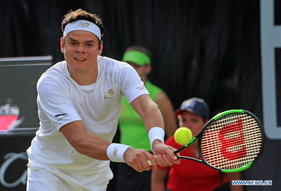 (SP)GERMANY-STUTTGART-TENNIS-MERCEDES CUP-MARTON FUCSOVICS VS MILOS RAONIC