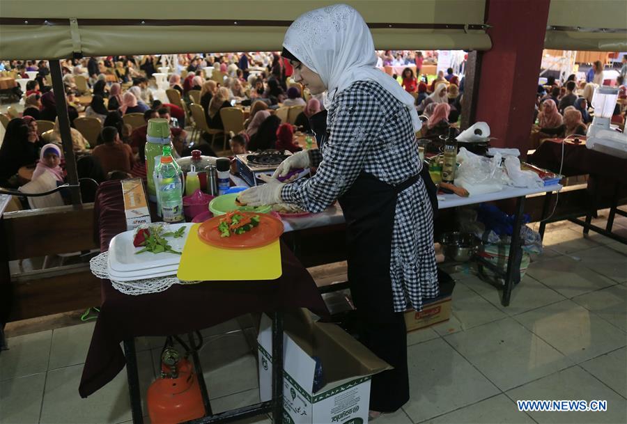 MIDEAST-GAZA-COOKING-COMPETITION
