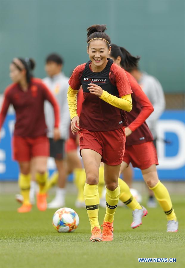 (SP)FRANCE-LE HAVRE-2019 FIFA WOMEN'S WORLD CUP-GROUP B-CHN-TRAINING SESSION