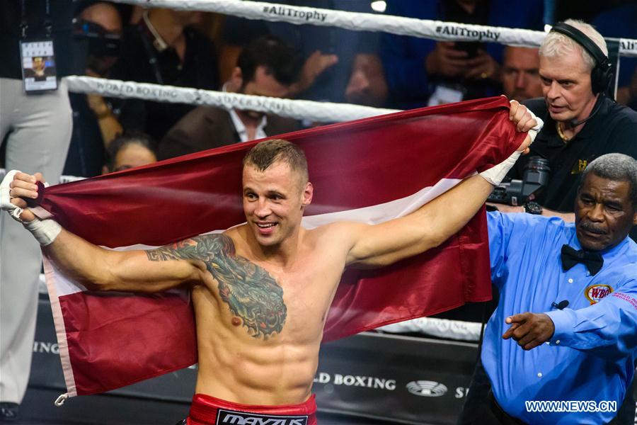 (SP)LATVIA-RIGA-BOXING-CRUISERWEIGHT-SEMIFINAL
