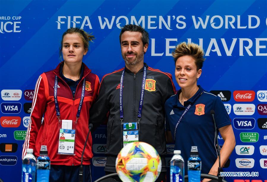 (SP)FRANCE-LE HAVRE-2019 FIFA WOMEN'S WORLD CUP-GROUP B-ESP-OFFICIAL PRESS CONFERENCE