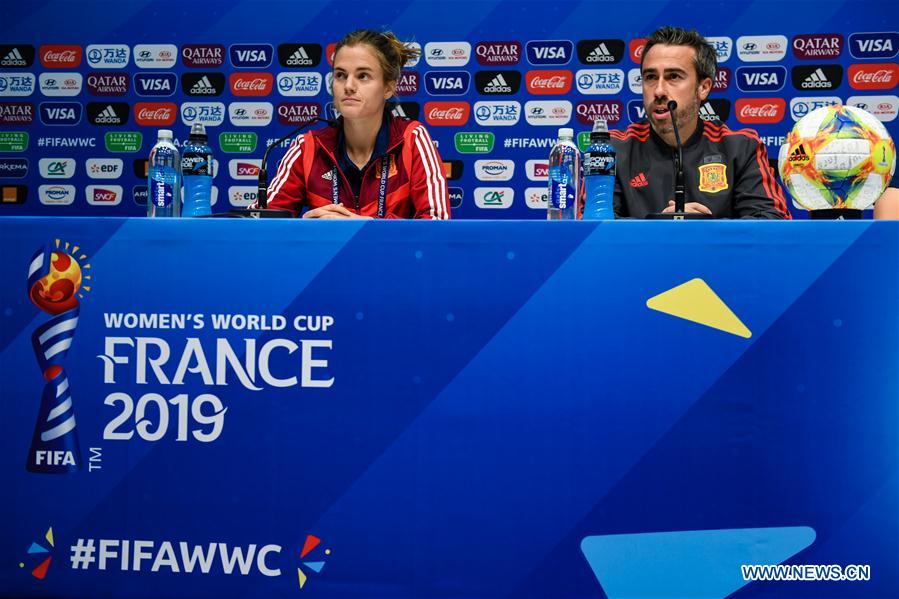 (SP)FRANCE-LE HAVRE-2019 FIFA WOMEN'S WORLD CUP-GROUP B-ESP-OFFICIAL PRESS CONFERENCE