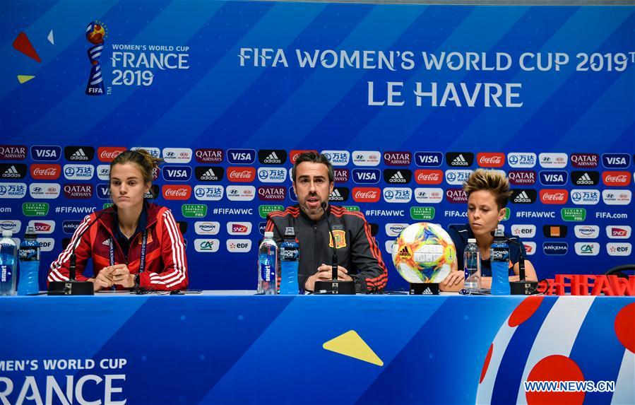 (SP)FRANCE-LE HAVRE-2019 FIFA WOMEN'S WORLD CUP-GROUP B-ESP-OFFICIAL PRESS CONFERENCE
