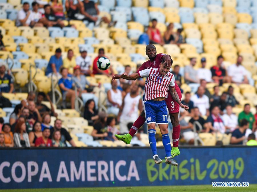 (SP)BRAZIL-RIO DE JANEIRO-SOCCER-COPA AMERICA 2019-QATAR VS PARAGUAY
