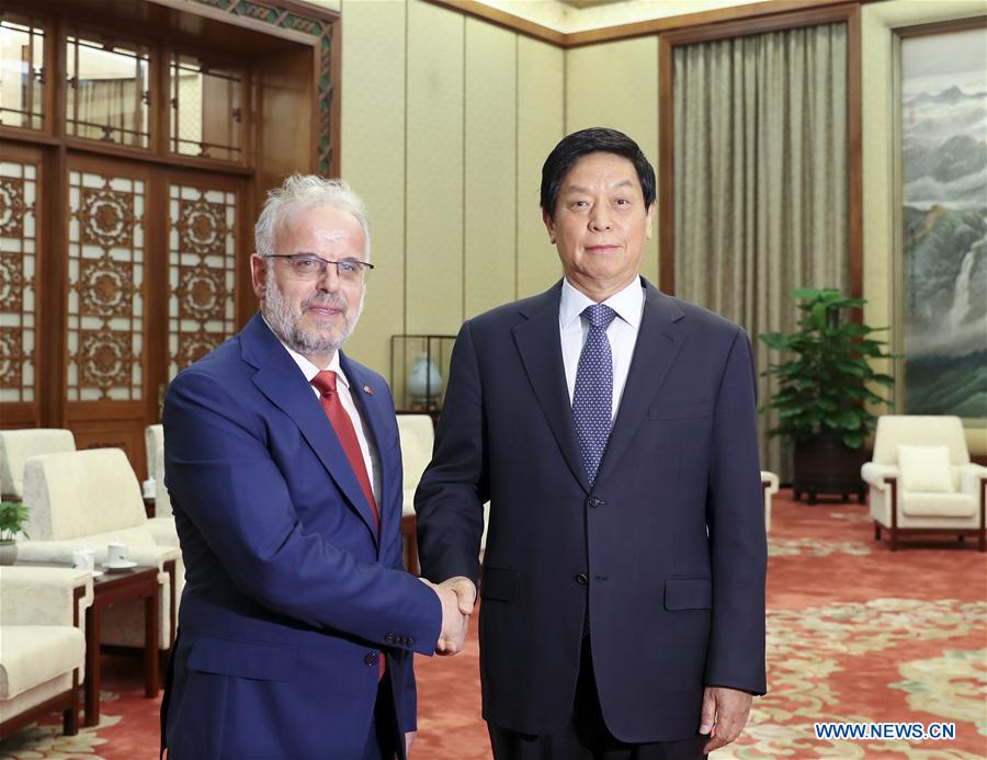 CHINA-BEIJING-LI ZHANSHU-NORTH MACEDONIA-MEETING (CN)