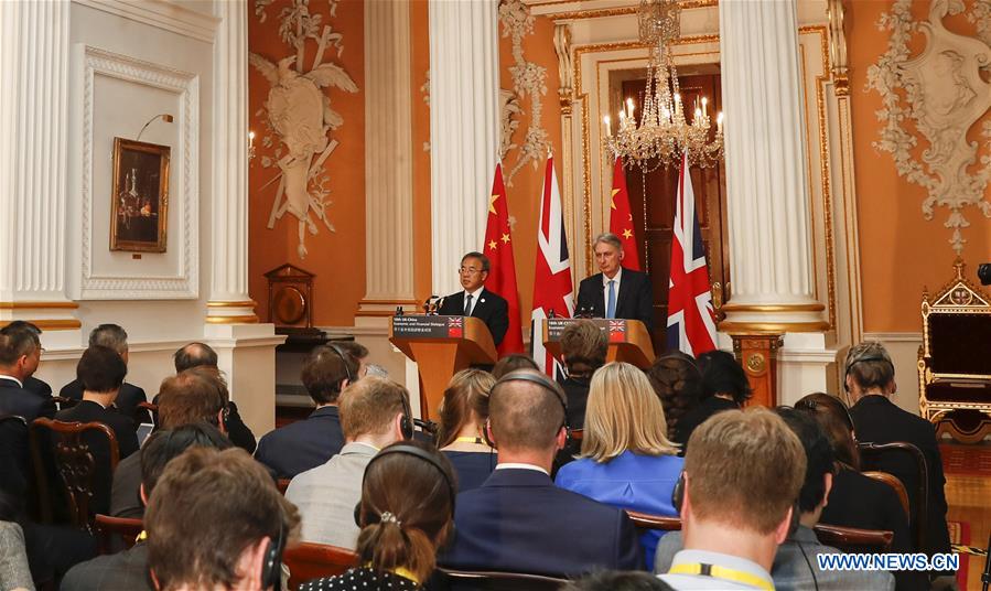 BRITAIN-LONDON-HU CHUNHUA-HAMMOND-PRESS