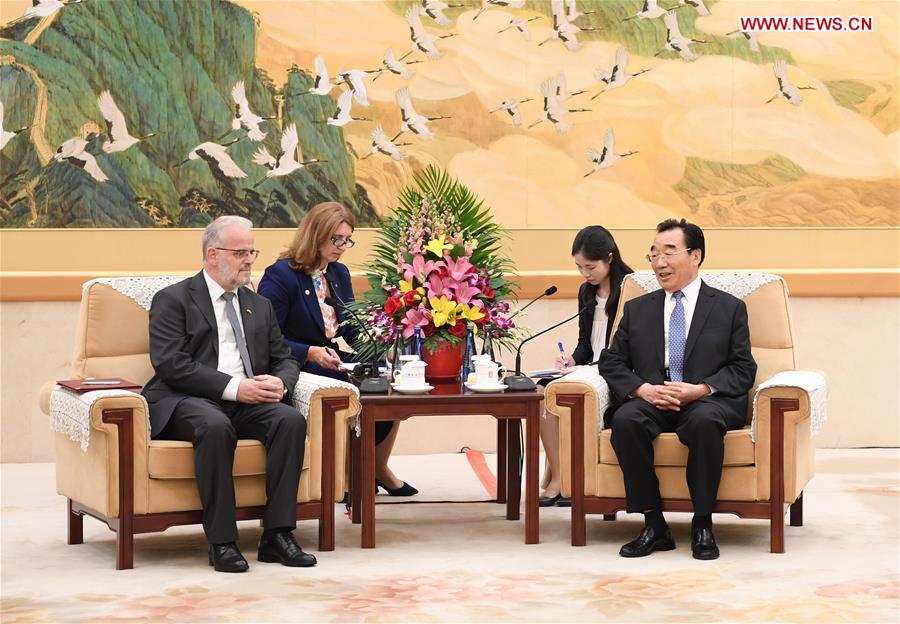 CHINA-BEIJING-ZHANG QINGLI-NORTH MACEDONIA-MEETING (CN)