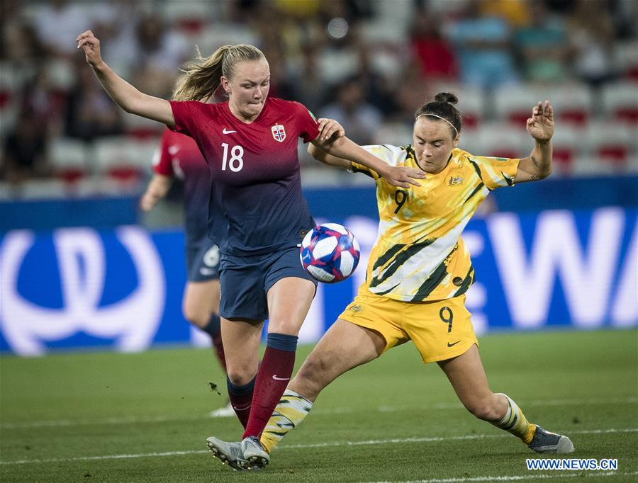 (SP)FRANCE-NICE-2019 FIFA WOMEN'S WORLD CUP-ROUND OF 16-NORWAY VS AUSTRALIA