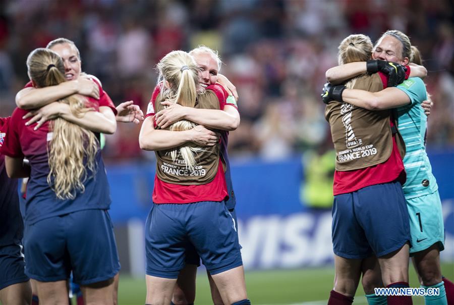 (SP)FRANCE-NICE-2019 FIFA WOMEN'S WORLD CUP-ROUND OF 16-NORWAY VS AUSTRALIA