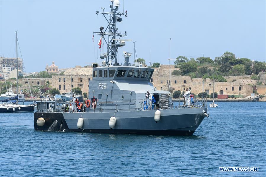 MALTA-FLORIANA-RESCUED MIGRANTS-ARRIVAL