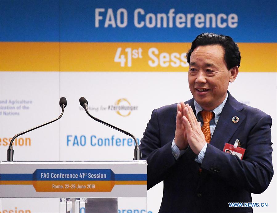 ITALY-ROME-FAO-NEW DIRECTOR-GENERAL-CHINA-QU DONGYU