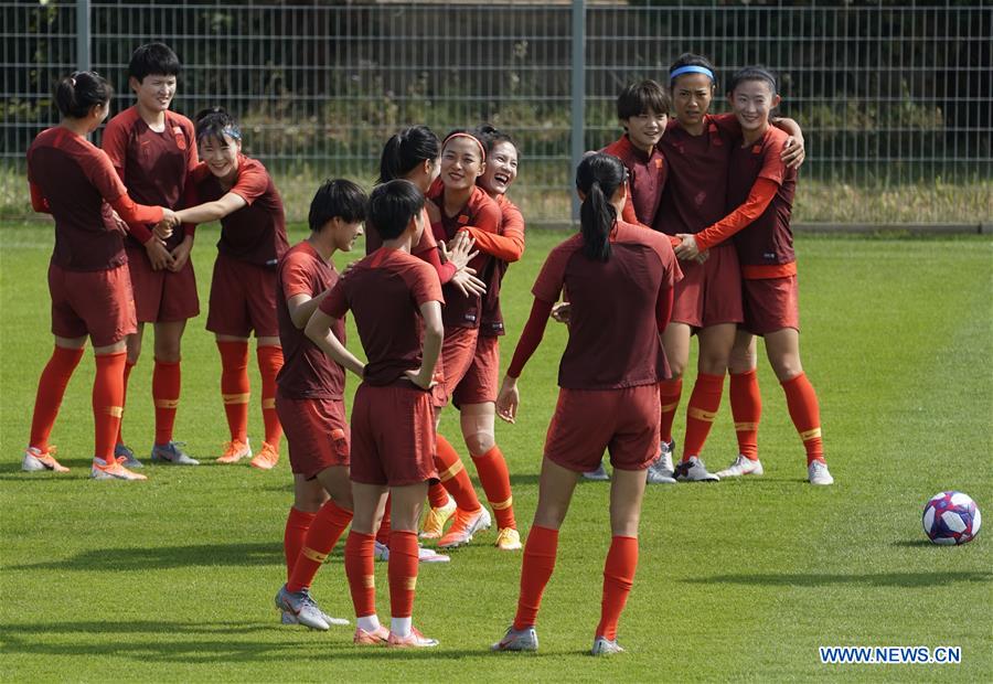 (SP)FRANCE-MONTPELLIER-2019 FIFA WOMEN'S WORLD CUP-ROUND OF 16-CHINA-TRAINING SESSION