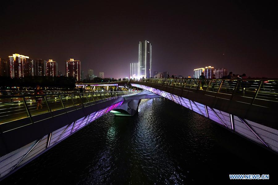 CHINA-SHANXI-TAIYUAN-BRIDGES-NIGHT VIEWS (CN)