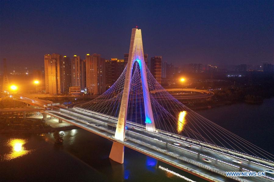 CHINA-SHANXI-TAIYUAN-BRIDGES-NIGHT VIEWS (CN)