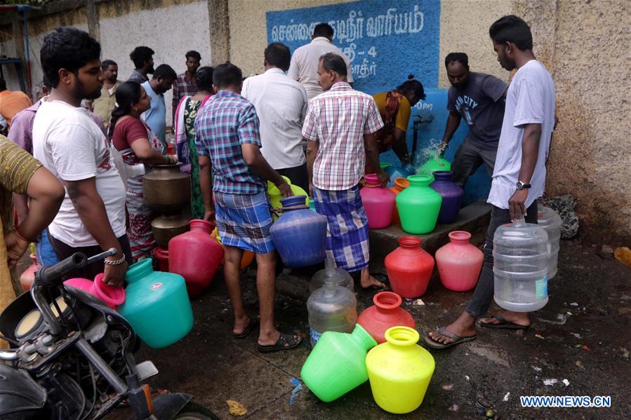 INDIA-CHENNAI-DRNKING WATER-SHORTAGE