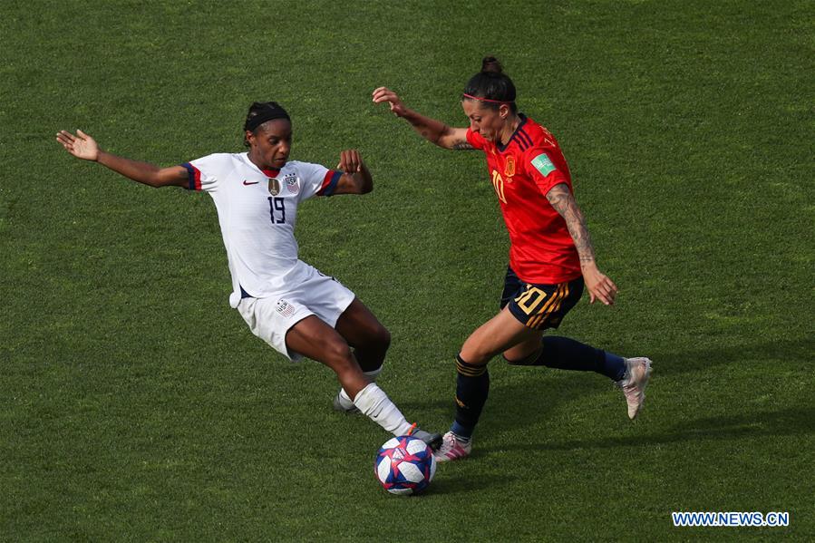 (SP)FRANCE-REIMS-FIFA WOMEN'S WORLD CUP-ROUND OF 16-USA VS ESP
