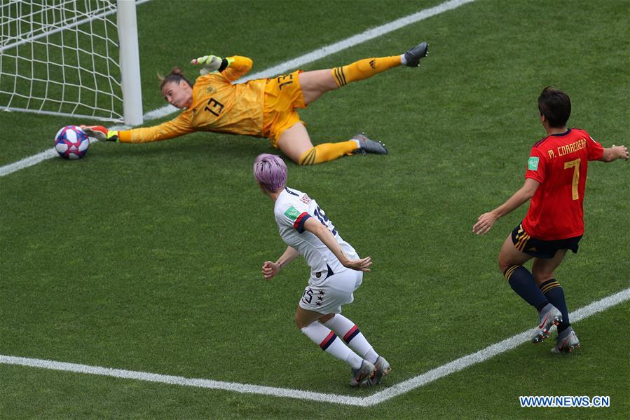 (SP)FRANCE-REIMS-FIFA WOMEN'S WORLD CUP-ROUND OF 16-USA VS ESP
