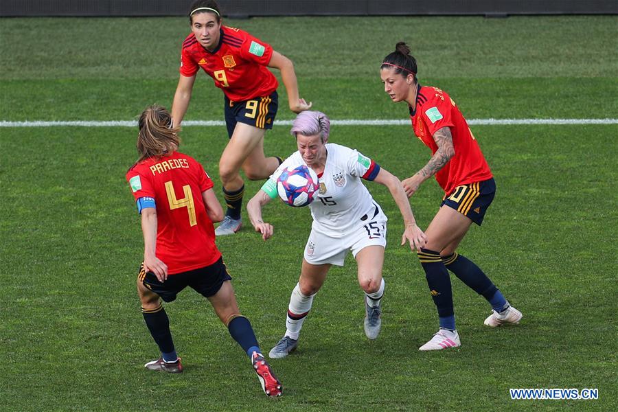 (SP)FRANCE-REIMS-FIFA WOMEN'S WORLD CUP-ROUND OF 16-USA VS ESP