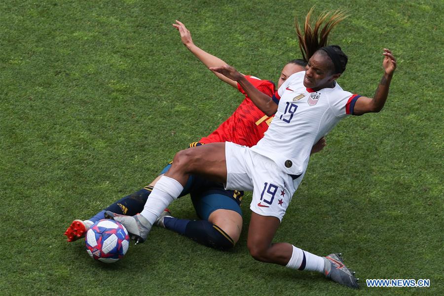 (SP)FRANCE-REIMS-FIFA WOMEN'S WORLD CUP-ROUND OF 16-USA VS ESP