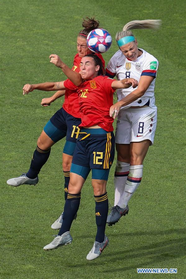 (SP)FRANCE-REIMS-FIFA WOMEN'S WORLD CUP-ROUND OF 16-USA VS ESP