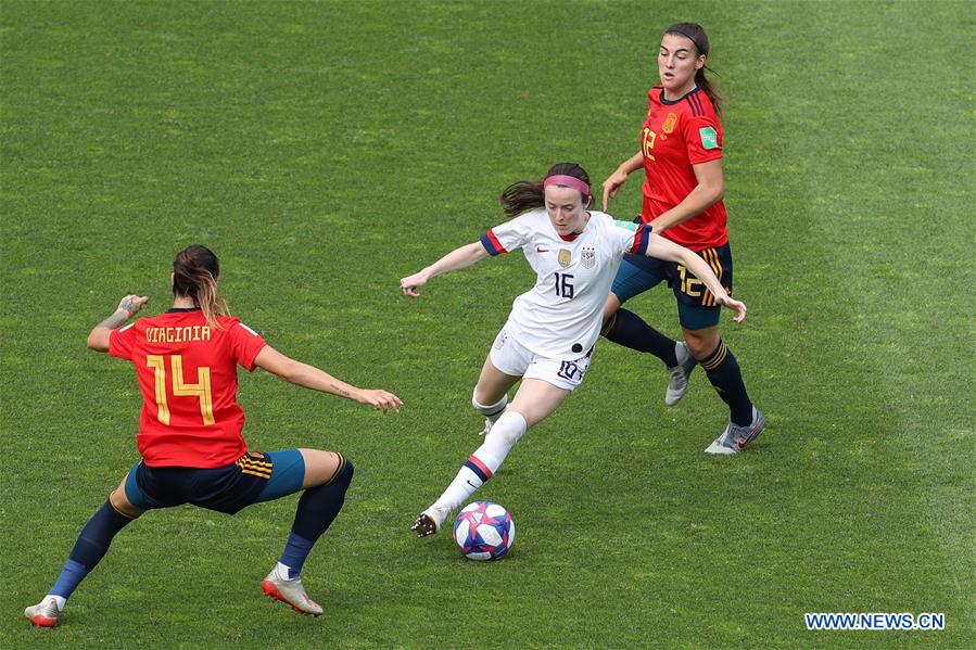 (SP)FRANCE-REIMS-FIFA WOMEN'S WORLD CUP-ROUND OF 16-USA VS ESP