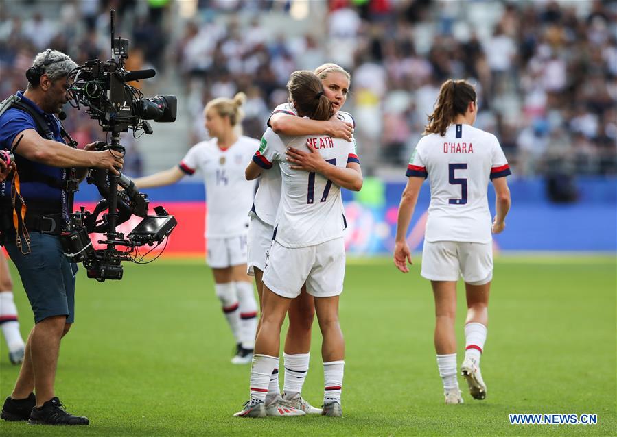 (SP)FRANCE-REIMS-FIFA WOMEN'S WORLD CUP-ROUND OF 16-USA VS ESP
