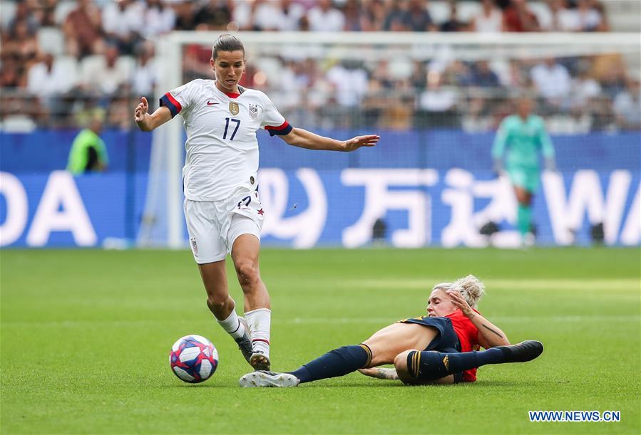 (SP)FRANCE-REIMS-FIFA WOMEN'S WORLD CUP-ROUND OF 16-USA VS ESP