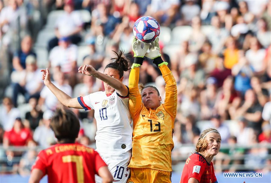 (SP)FRANCE-REIMS-FIFA WOMEN'S WORLD CUP-ROUND OF 16-USA VS ESP