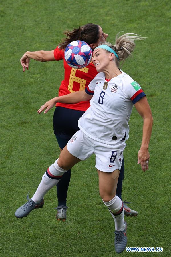 (SP)FRANCE-REIMS-FIFA WOMEN'S WORLD CUP-ROUND OF 16-USA VS ESP