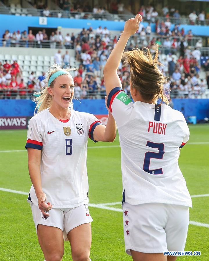(SP)FRANCE-REIMS-FIFA WOMEN'S WORLD CUP-ROUND OF 16-USA VS ESP