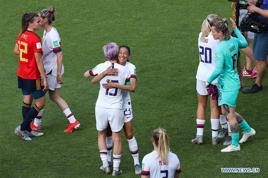 (SP)FRANCE-REIMS-FIFA WOMEN'S WORLD CUP-ROUND OF 16-USA VS ESP